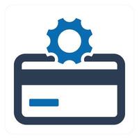 Card Setting and configuration icon concept vector