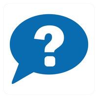Question and query icon concept vector