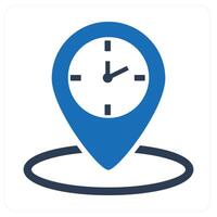 Clock Prohibited and forbidden icon concept vector