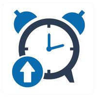 Up Time and time icon concept vector