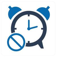 Time Prohibited and forbidden icon concept vector