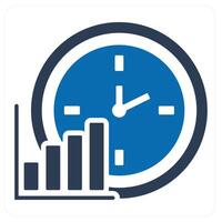 Time Revenue and time icon concept vector