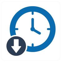 Up Time and time icon concept vector