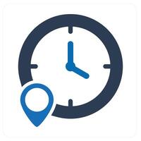 Time Location and time icon concept vector