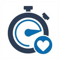 Favorite Time and time icon concept vector
