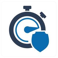 Time Security and time icon concept vector