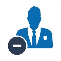 Remove User and user icon concept vector