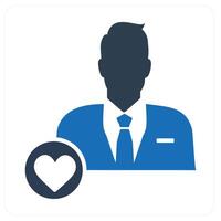Favorite User and user icon concept vector
