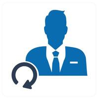 Update User and refresh icon concept vector