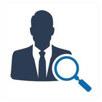 Search Employee and candidate icon concept vector