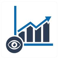Graph Settings and graph icon concept vector