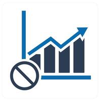 Global Statistics and revenue icon concept vector