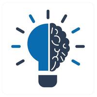 Generate Idea and idea icon concept vector