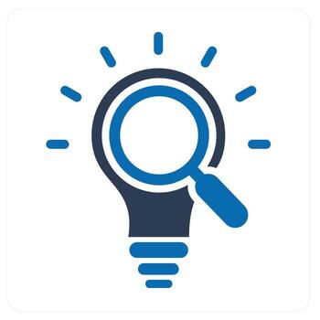 Graph Idea and idea icon concept vector