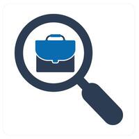 Search Employee and candidate icon concept vector