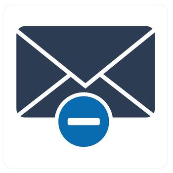 Wrong Message and message icon concept vector