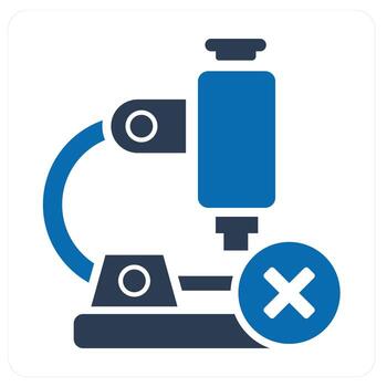 Add Microscope and microscope icon concept vector