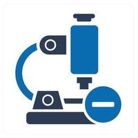 Remove Microscope and microscope icon concept vector