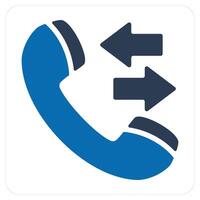 Synchronize Call and calling icon concept vector