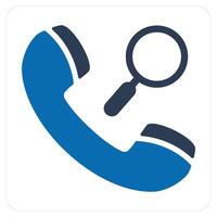 Call Search and calling icon concept vector