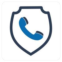 Call Security and calling icon concept vector
