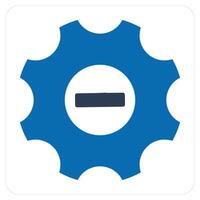 Optimization and settings icon concept vector