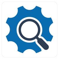 Setting Search and search icon concept vector