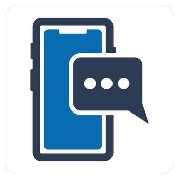 Mobile Message and message icon concept vector