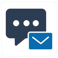 Message and chat icon concept vector