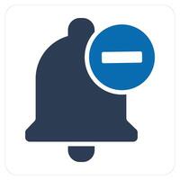 Wrong Notification and notification icon concept vector