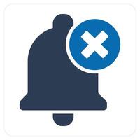 Wrong Notification and notification icon concept vector