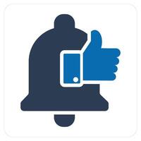 Like Message and like icon concept vector