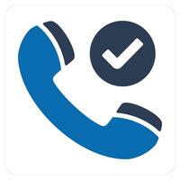 Right Call and calling icon concept vector