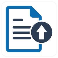 Upload File and upload icon concept vector
