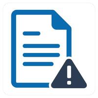 Page Error and alet icon concept vector