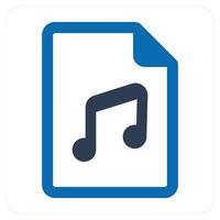 Music File and audio icon concept vector