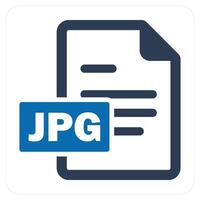 JPG File and interface icon concept vector