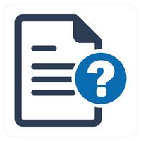 Question and help icon concept vector