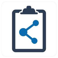 Share Document and offer icon concept vector