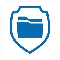 Folder Security and folder lock icon concept vector