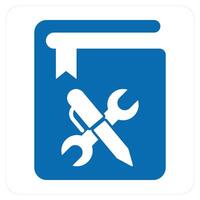 Instruction Book and guide icon cocnept vector