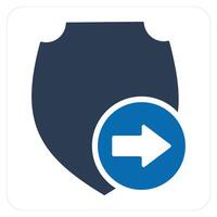 Send Shield and done icon concept vector