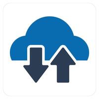 Synchronize Cloud and sync icon concept vector