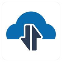 Synchronize Cloud and sync icon concept vector