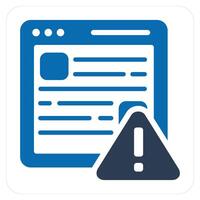 Webpage Maintenance and setting icon concept vector