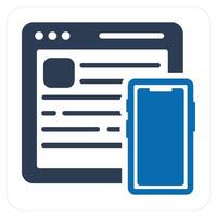 Responsive and mobile icon concept vector