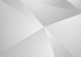 Grey abstract concept polygonal tech background vector