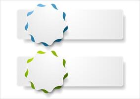 Abstract tech web sticker label design vector