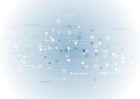 Blue abstract hi-tech sci-fi background vector