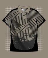 black and grey jersey pattern vector
